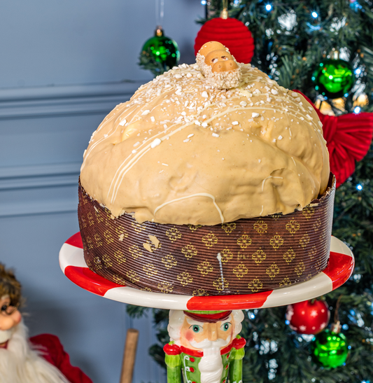 Panettone Artigianale Happy Hippo con Glassa Happy Hippo e Sac à Poche - 1.1 kg + 300gr. di crema Happy Hippo