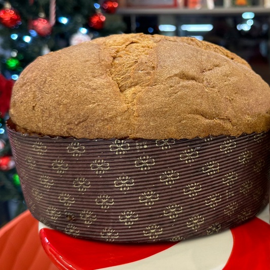 Pandoro in Versione Panettone Senza Lattosio - 1 kg con Barattolo di Crema al Cioccolato Senza Lattosio (250 g)