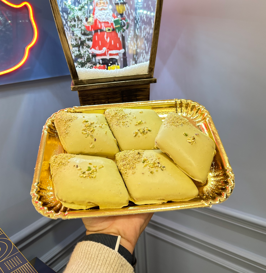 Mustaccioli al Pistacchio - Box da 5pz. tot. 700gr.