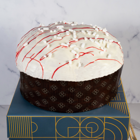 Panettone Artigianale con Crema e Variegato all'Amarena - 1,4 kg